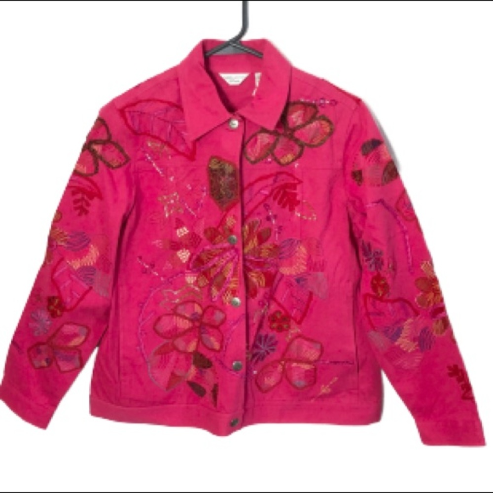 Laura Ashley embroidered embellished jacket NWT